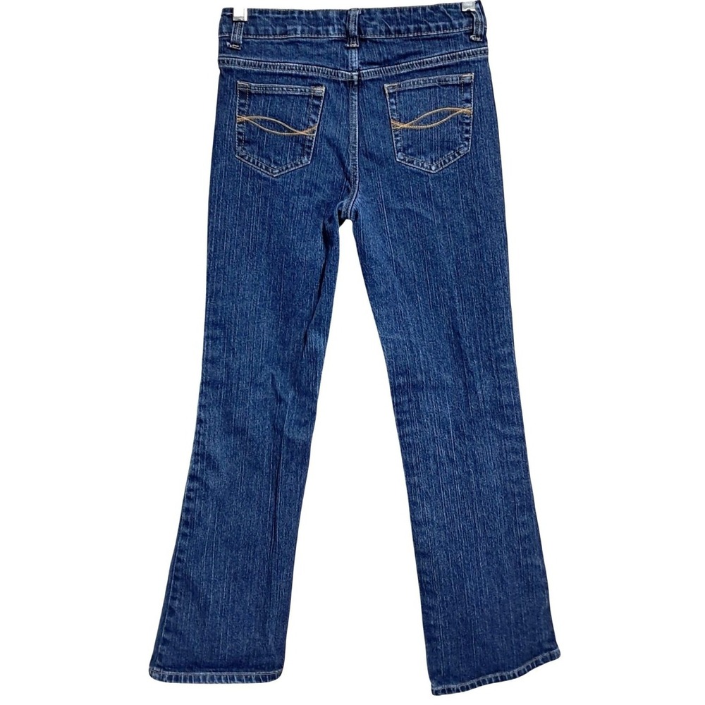 Bootcut‎ Jeans Girls 14 Regular Blue Stretch Denim Faded Glory Medium Wash